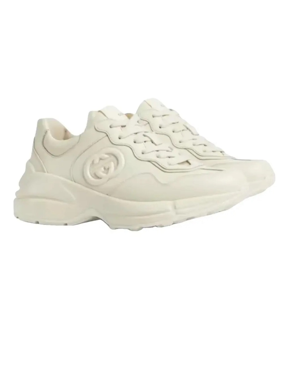 Women’s Cream Gucci Rhyton Sneakers 38